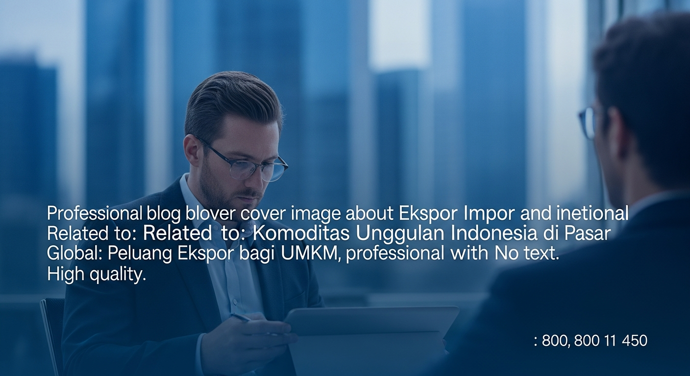 Komoditas Unggulan Indonesia di Pasar Global: Peluang Ekspor bagi UMKM