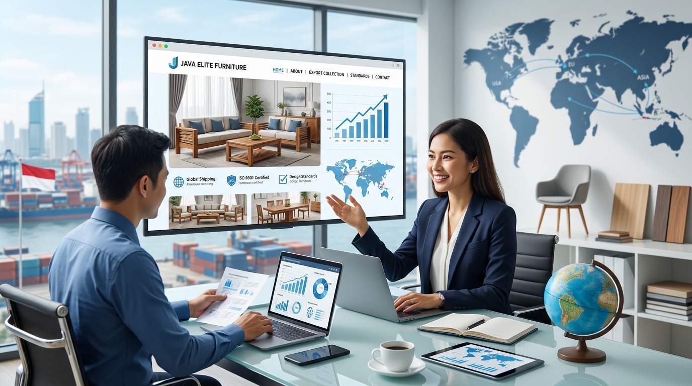 Cara Buat Website Ekspor Furnitur Standar Buyer Global