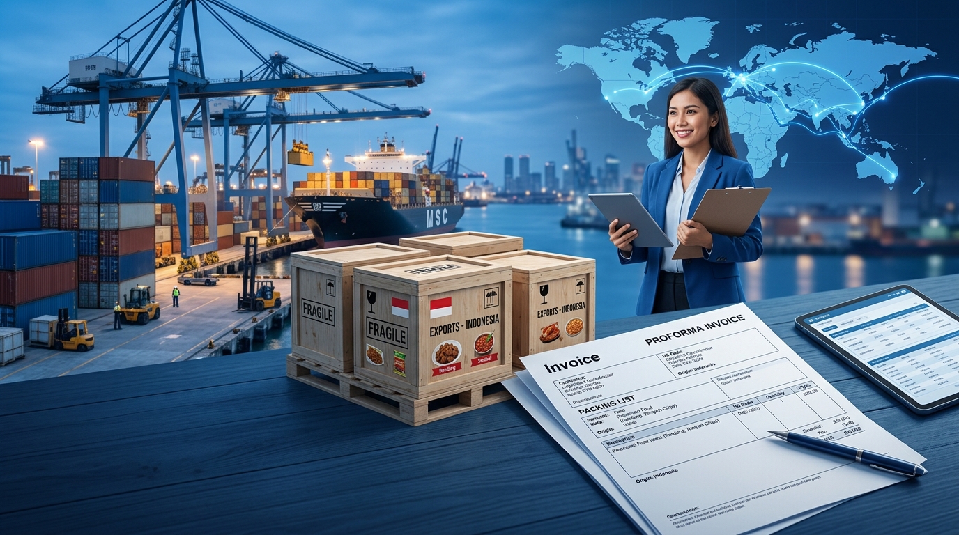 Panduan Invoice & Packing List Ekspor Makanan Olahan