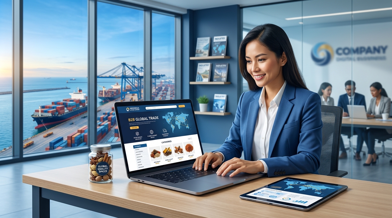Cara Buat Website Ekspor Rempah B2B Standar Global
