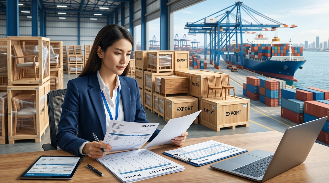 Panduan Invoice & Packing List Ekspor Furnitur Kayu